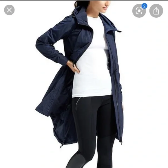 💙ATHLETA CITY SLICKER JACKET-NAVY BLUE-S💙 Jackets & Coats